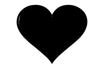 Vector illusion of heart with black and white
