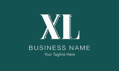 XL X xl initial logo | initial based abstract modern minimal creative logo, vector template image. luxury logotype logo, real estate homie logo. typography logo. initials logo