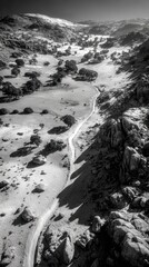 Monochrome Mountain Vista