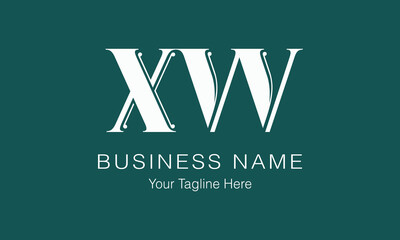 XW X xw initial logo | initial based abstract modern minimal creative logo, vector template image. luxury logotype logo, real estate homie logo. typography logo. initials logo