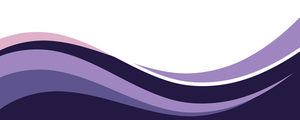 Abstract Purple Curved Business Background with White Space for Corporate Banner or Presentation	