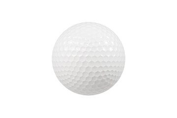 3d golf ball icon. Sports equipment concept. Minimal cartoon golf sphere for game, sport, tournament, leisure, hobby isolated on white background. 3d render.