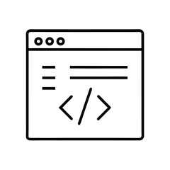 Vector Illustration of a Coding Window