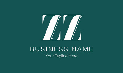 ZZ Z zz initial logo | initial based abstract modern minimal creative logo, vector template image. luxury logotype logo, real estate homie logo. typography logo. initials logo