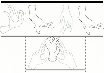 set of women silhouettes