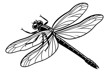 Thrip animal sihouette black vector