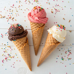 ice cream cones