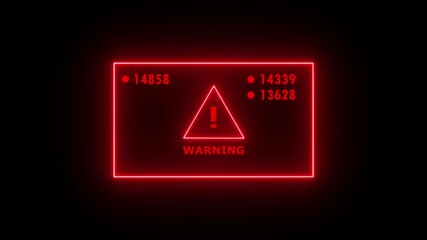 Warning security breach computer hacking warning message. Hacked alert Warning sign. Virus code software hack concept. Warning Alert Message. - Powered by Adobe