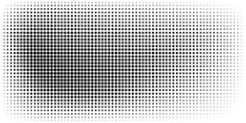 Black polka dots seamless pattern on white background. Halftone minimalist abstract. EPS 10