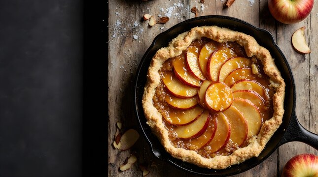 Tarte tatin French caramelized apple tart - Powered by Adobe