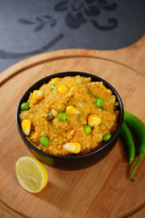 Corn and Green Pea Daliya