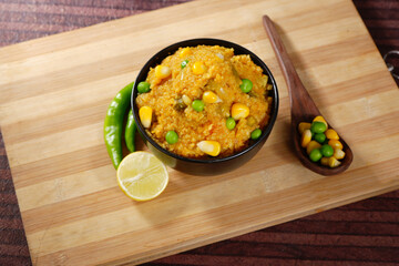 Corn and Green Pea Daliya