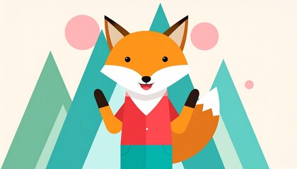 Flat Design Character Design, 2D Vector Illustration