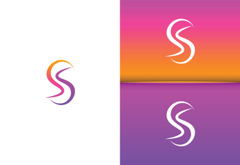Abstract Modern Colourful Minimalism logo design, Vector illustration