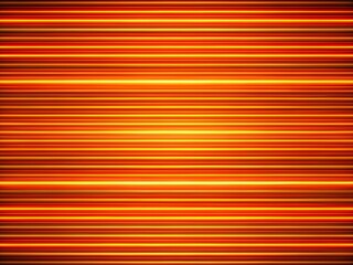 Obraz premium Bright orange line pattern with neon glow and striped texture ideal for marketing materials product packaging social media banners and creative layouts featuring sleek shiny lines and energetic