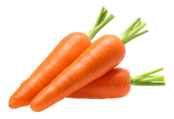 Carrot pile isolated, carrot macro studio photo, transparent PNG, PNG format, cut out