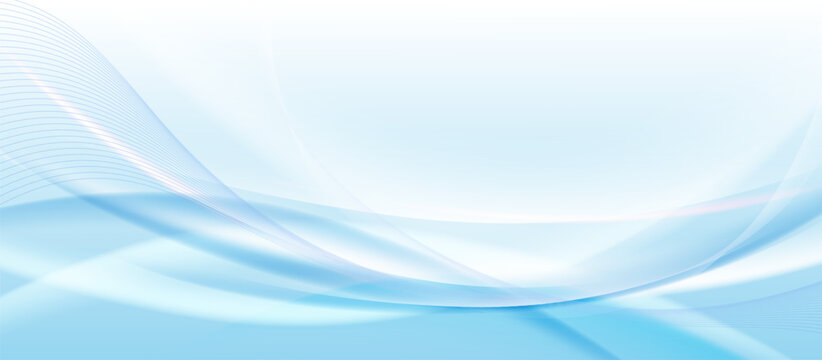 Abstract white and blue curved ray background with a futuristic hi technology lighting effect sparkle