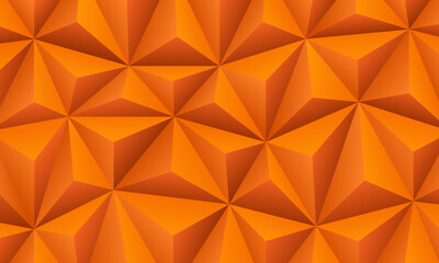 vivid orange polygonal abstract background with sharp geometric shapes and modern pattern design.