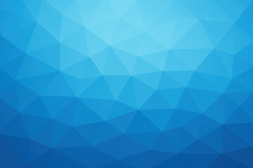 Background with blue technology triangles creates abstract design and innovation pattern full creativity