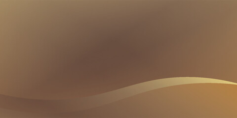 Elegant brown gradient background with smooth golden wave design, perfect for modern and stylish digital or print projects.