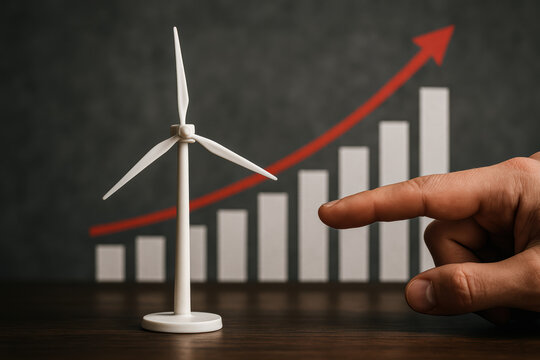 Financial growth and energy success rising investment in renewable power with sustainable progress