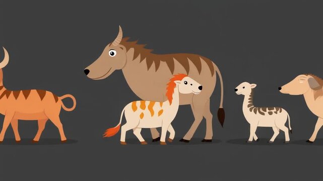 set of horses