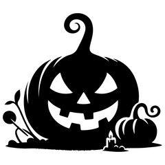 halloween pumpkin vector on a white background