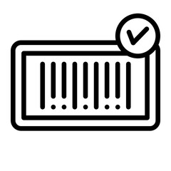 barcode approval icon