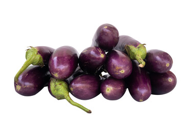 eggplants isolated on white background