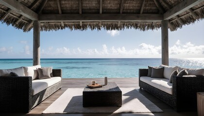 Stylish and luxurious overwater villa
