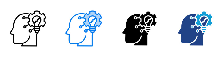 skill icon set multiple style collection