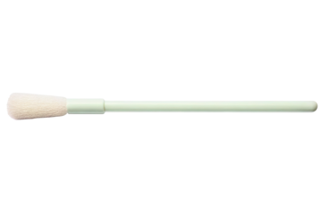 Disposable flocked medical swab for laboratory test sampling isolated with transparent background