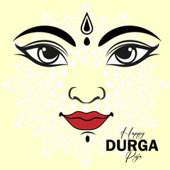 Durga Puja Divine Eyes and Festive Celebration