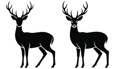 deer silhouette vector