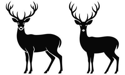deer silhouette vector