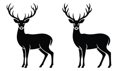 silhouette of a deer