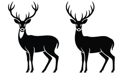 silhouette of a deer