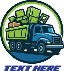 truck on the road,junk remove