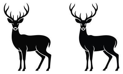 silhouette of a deer