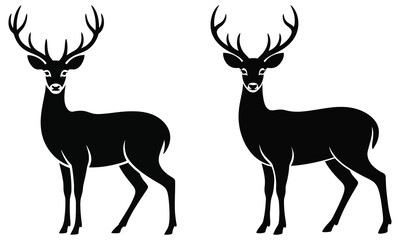 deer silhouette vector