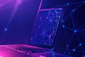 one line drawing of a computer screen and a smartphone