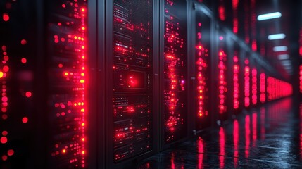 3d illustration of data server on shield, concept data privacy, 3D illustration, hyper realistic illustration, illustration