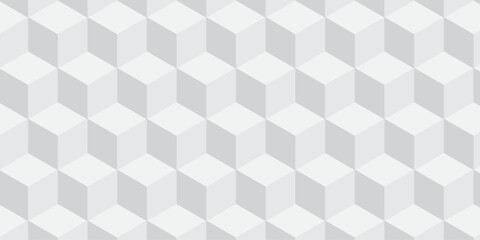 White 3d modeling cubes Illustration decoration seamless white material pattern square design.	