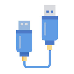  Icon of Data Cable for Information Transfer