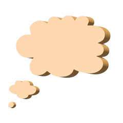 3d speech bubble Blank empty message box Textbox frame for banners, price tags, stickers, design