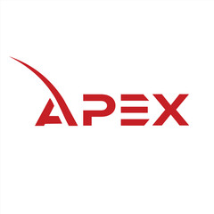 word apex logo design graphic symbol