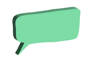 3d speech bubble Blank empty message box Textbox frame for banners, price tags, stickers, design