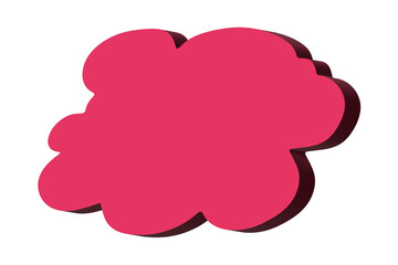 3d speech bubble Blank empty message box Textbox frame for banners, price tags, stickers, design