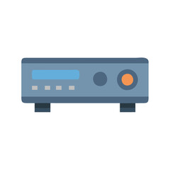 Fototapeta premium Digital Cable Box Icon for Entertainment