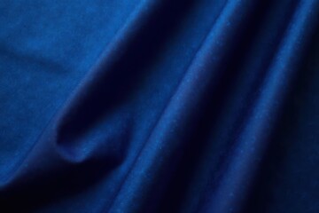 Fototapeta premium Deep indigo cotton twill, diagonal weave, rich color , garment, surface, detail